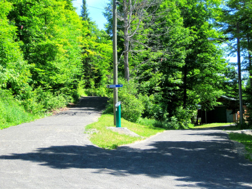Sentier Serpentine avec des stations d'entrainements plein air/Serpentine trail with outdoor training systems